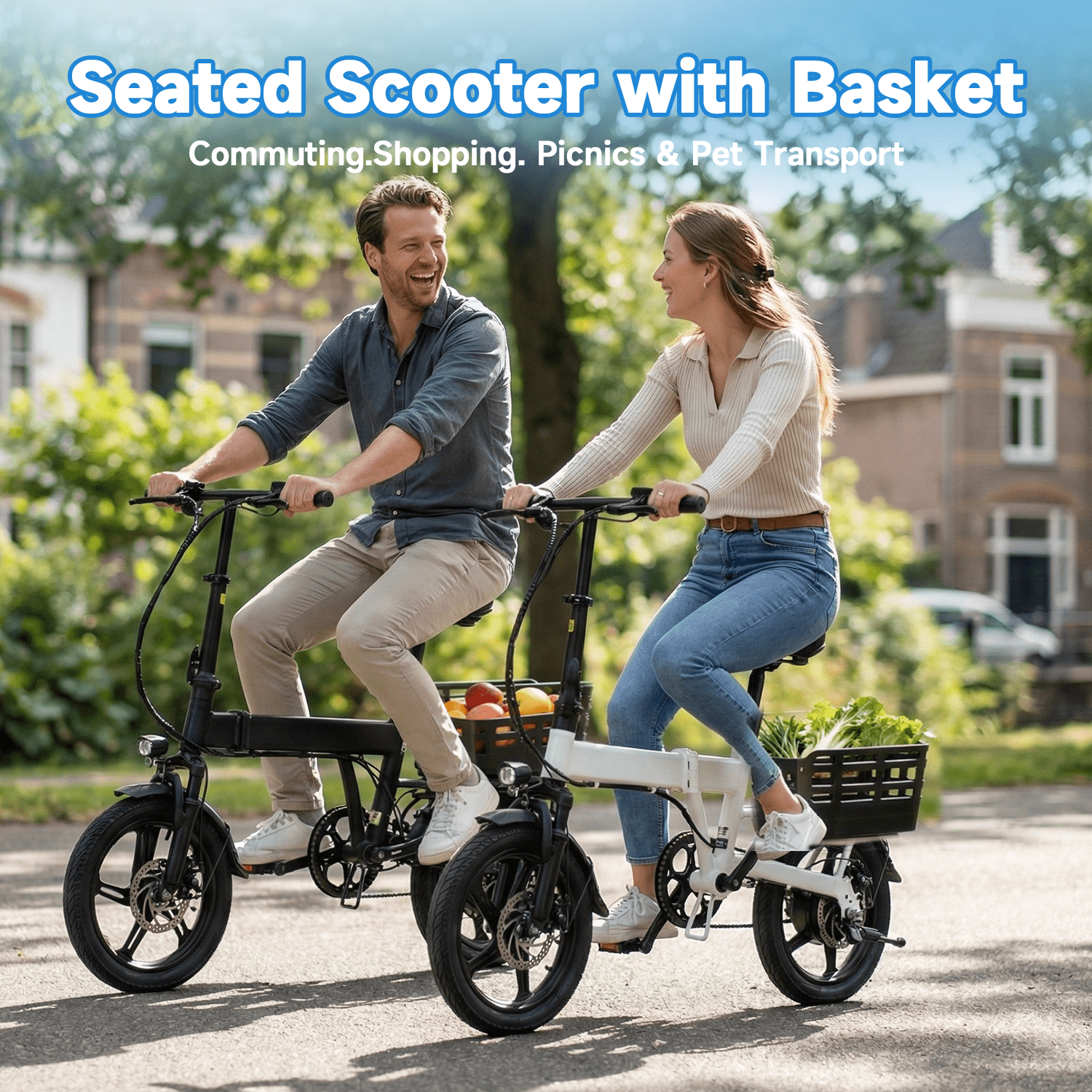 BroPath Electric Bike for Adults, 14 Folding Ebike, Electric Bicycle with 576WH Battery, 21MPH,20+ Miles(MAX),450W High Motor,Multi-Shock Absorption,Commuting Mini E Bikes,UL2849,Ebike for Teens